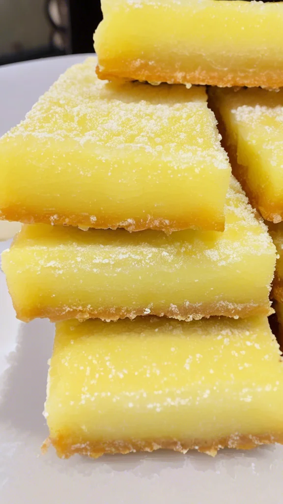 Close-up of delicious Lemon Bars