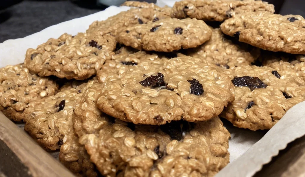 A delicious plate of Oatmeal Raisin Cookies