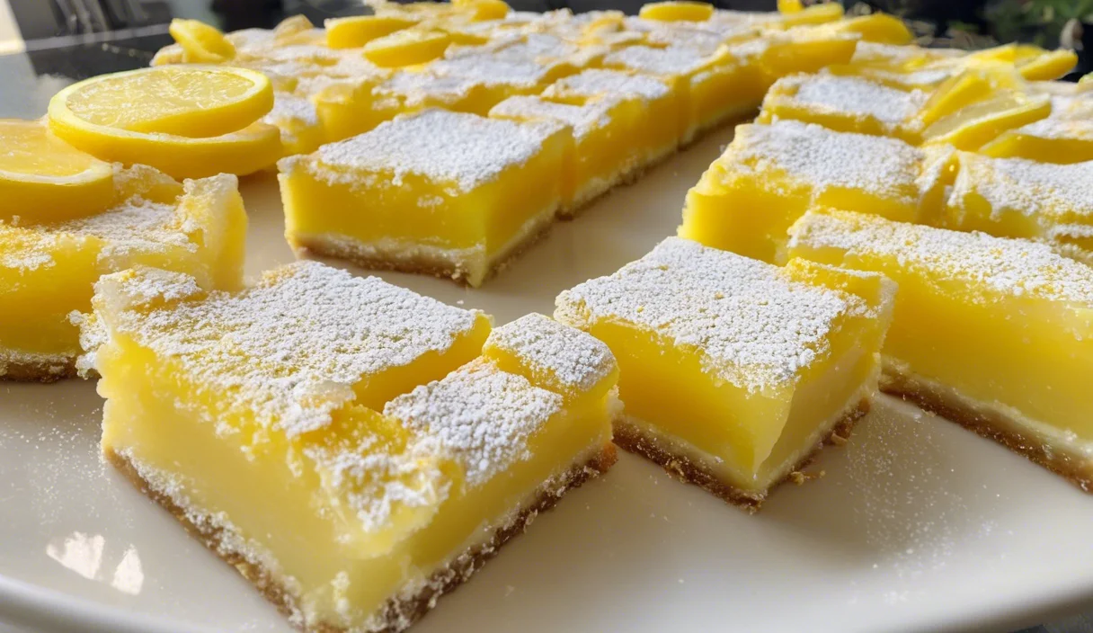 A delicious plate of Lemon Bars