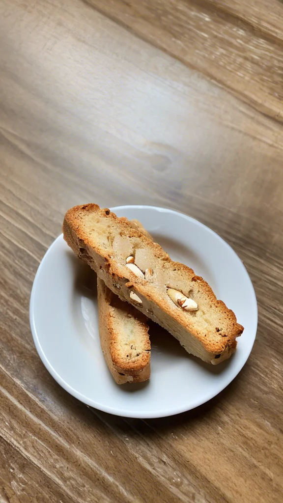 Close-up of delicious Almond Biscotti