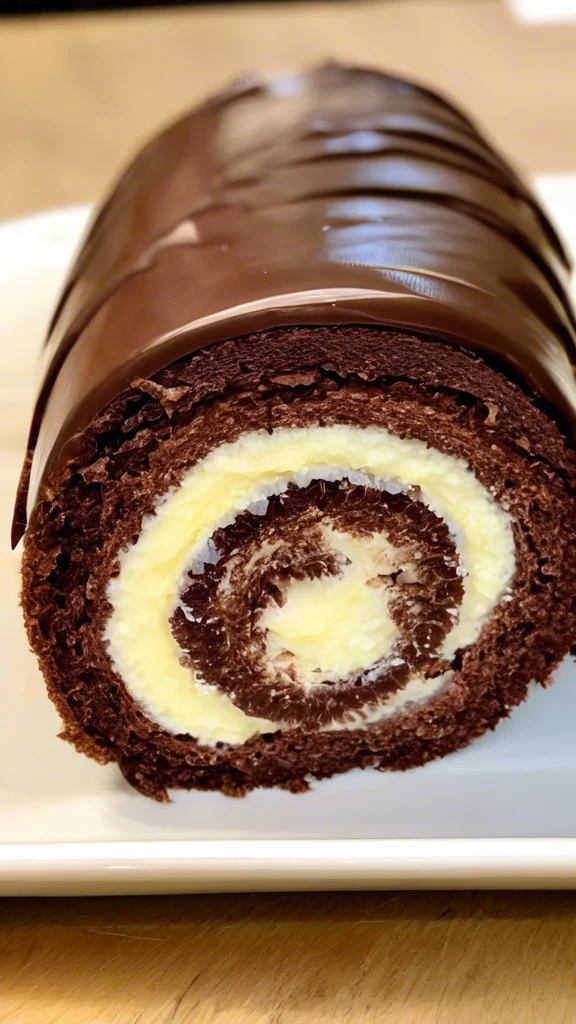 Step-by-step making Chocolate Swiss Roll