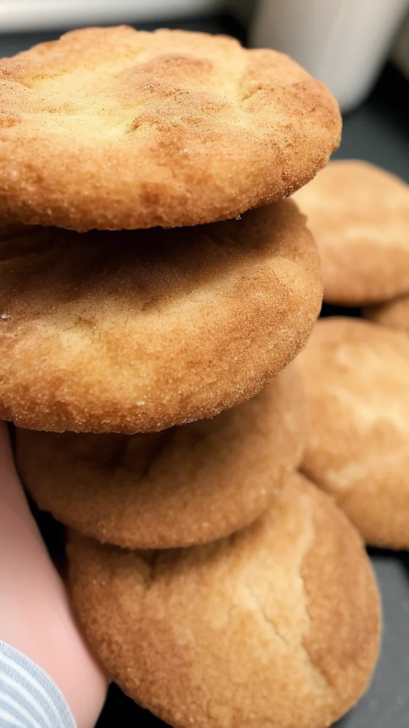 Close-up of delicious Snickerdoodle Cookies