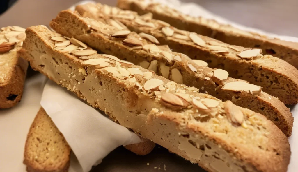 A delicious plate of Almond Biscotti