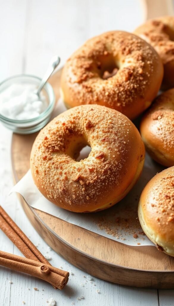Cinnamon Sugar Bagels