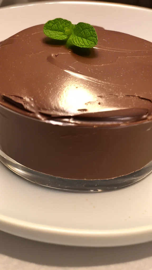 Beautifully plated Triple Chocolate Mousse