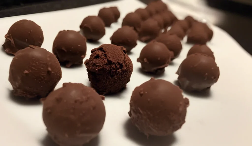 A delicious plate of Chocolate Truffles