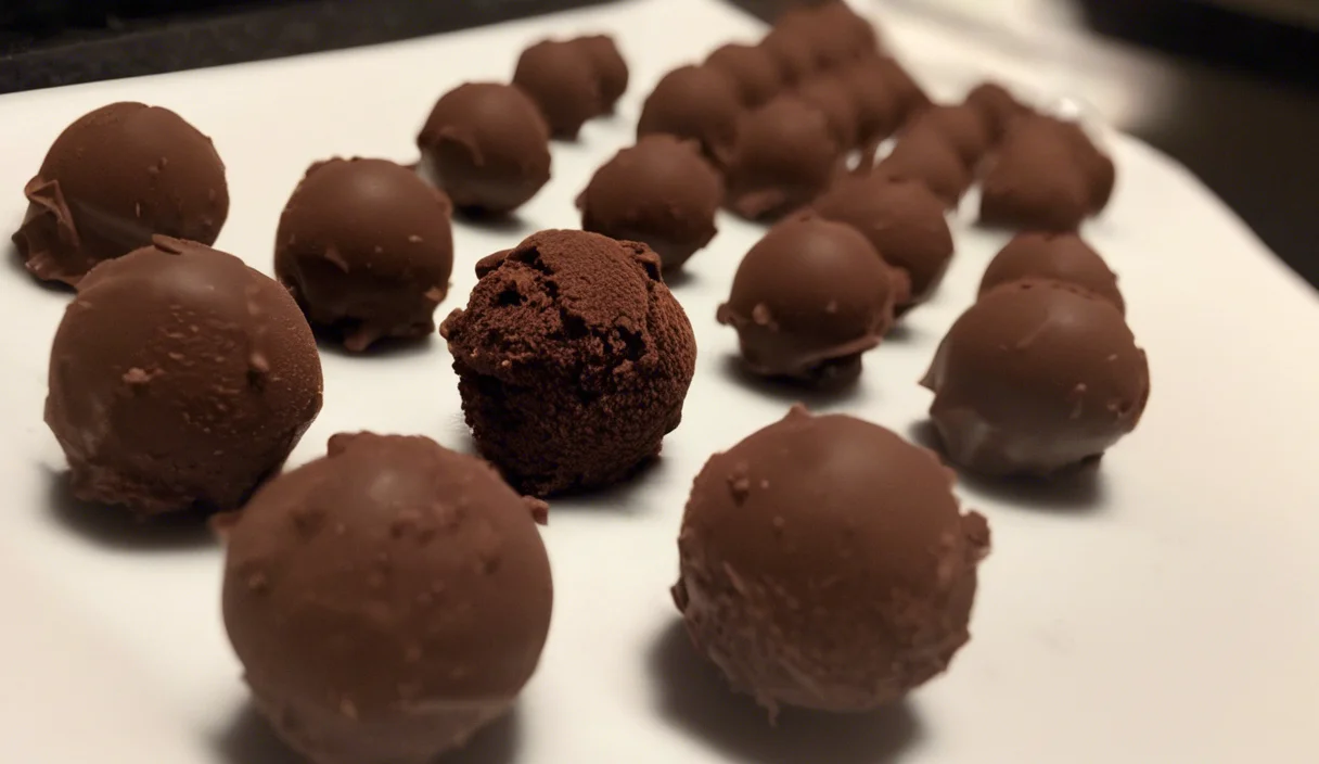 A delicious plate of Chocolate Truffles