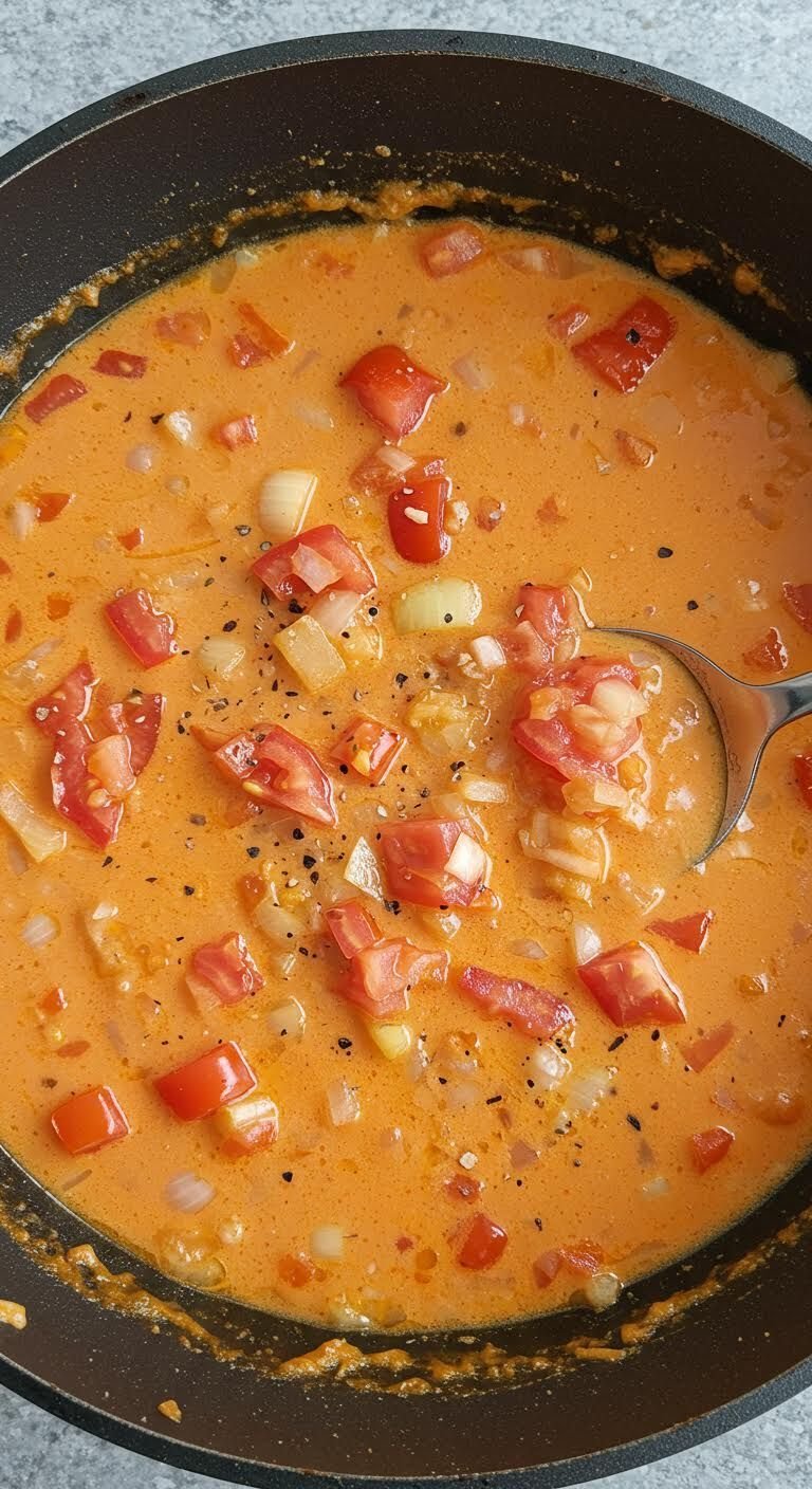 Plate of Savor the Flavor: Creamy Tomato Delight!