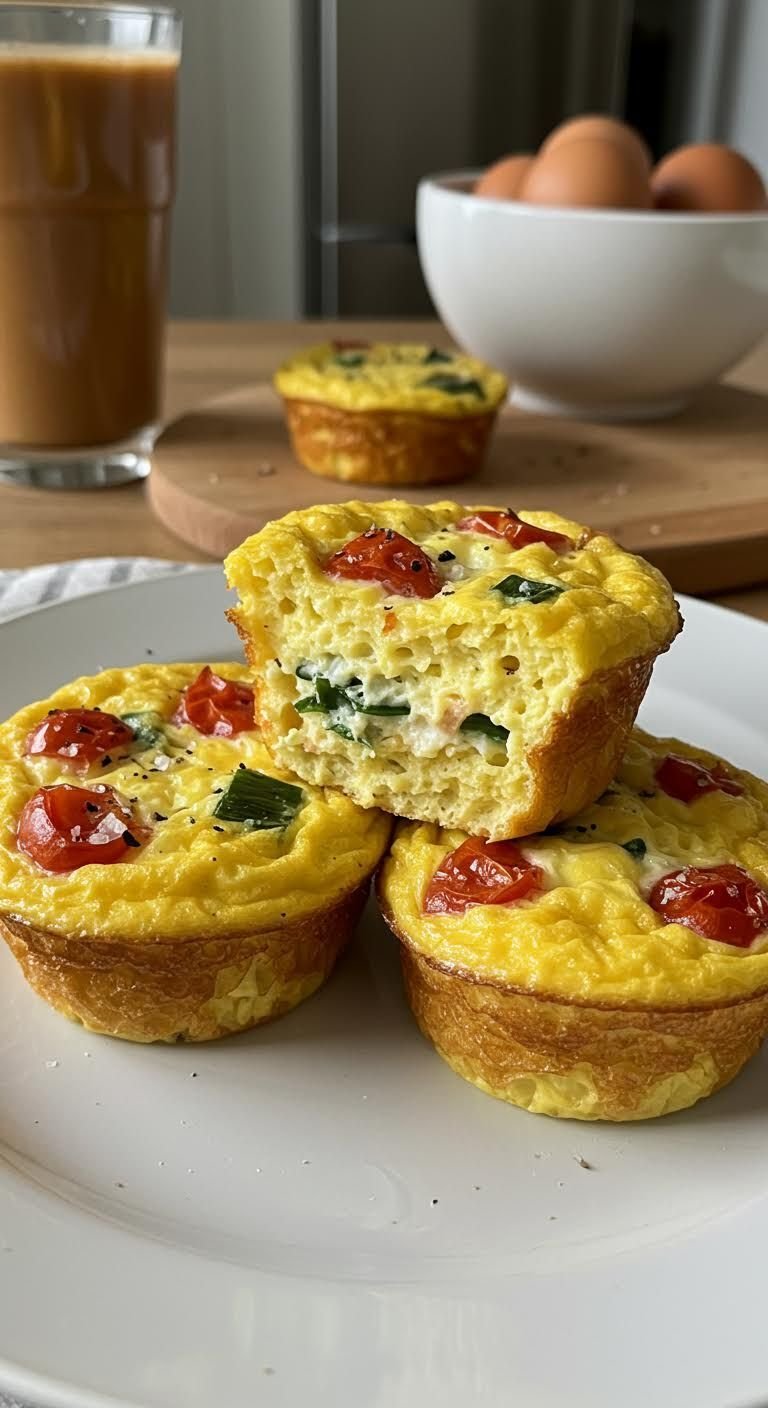 Preparation of Sunny Side Up: Savory Frittata Egg Muffins Recipe