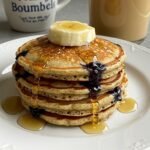 Plate of Fluffy & Flavorful Blueberry Oatmeal Pancakes: A Taste of Home Recipe!