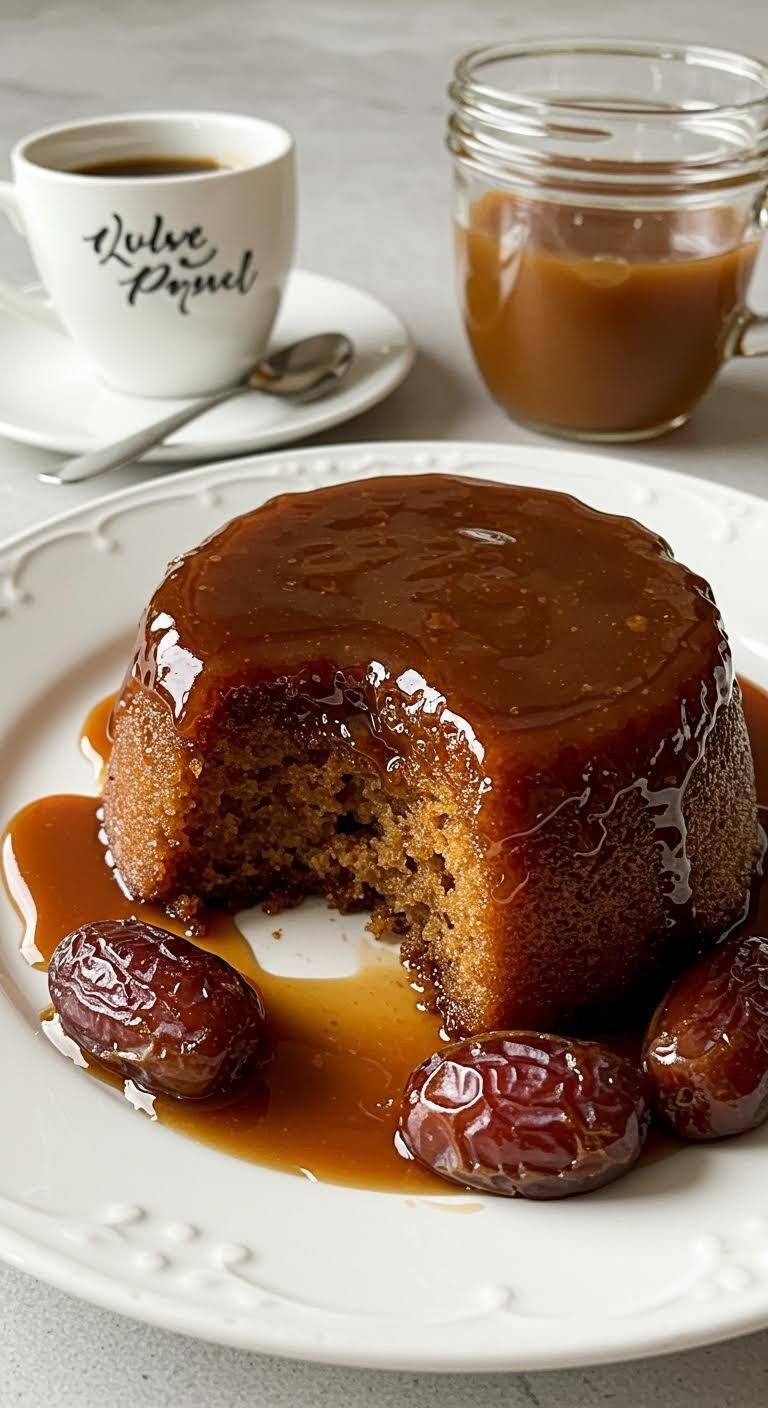 Plate of Indulge in the Ultimate Sticky Toffee Pudding Recipe!