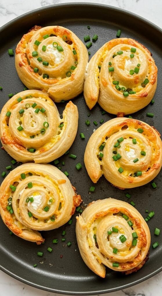 Plate of Delicious Breakfast Pinwheels in a Whirl
