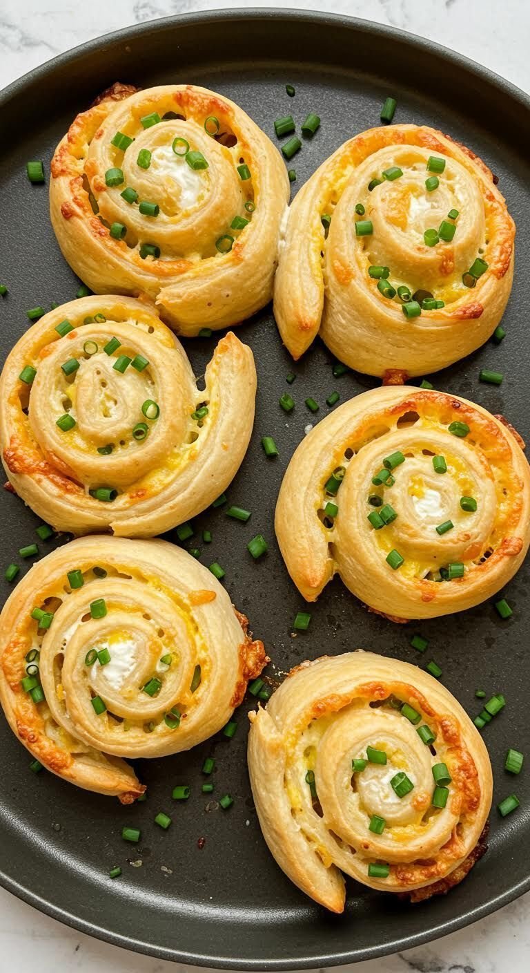 Plate of Delicious Breakfast Pinwheels in a Whirl