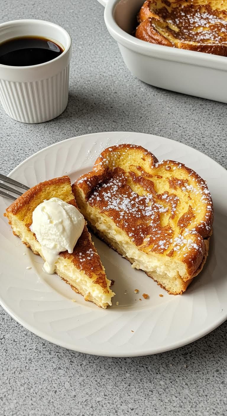 Preparation of Stuff Your French Toast with Cheesecake Bliss!