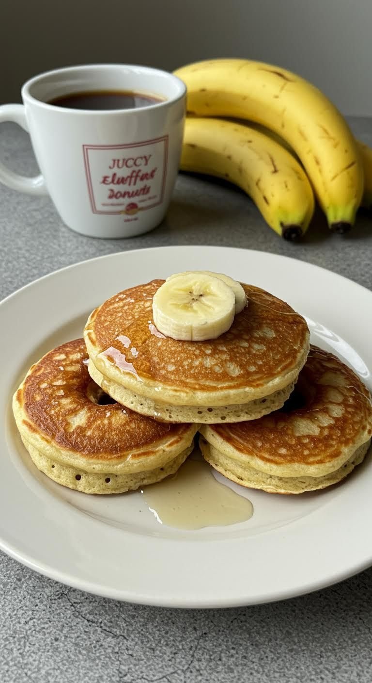 Preparation of Fluffy Banana Pancake Donuts: Sweet Weekend Delight!