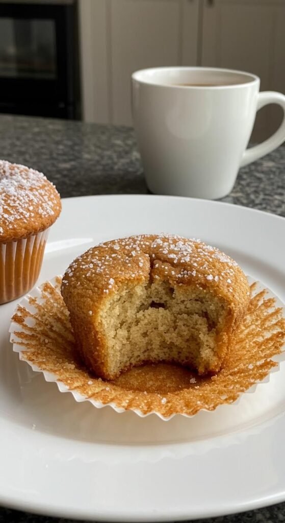 Plate of Doughnut-Inspired Muffins: Sweet Baked Bliss!