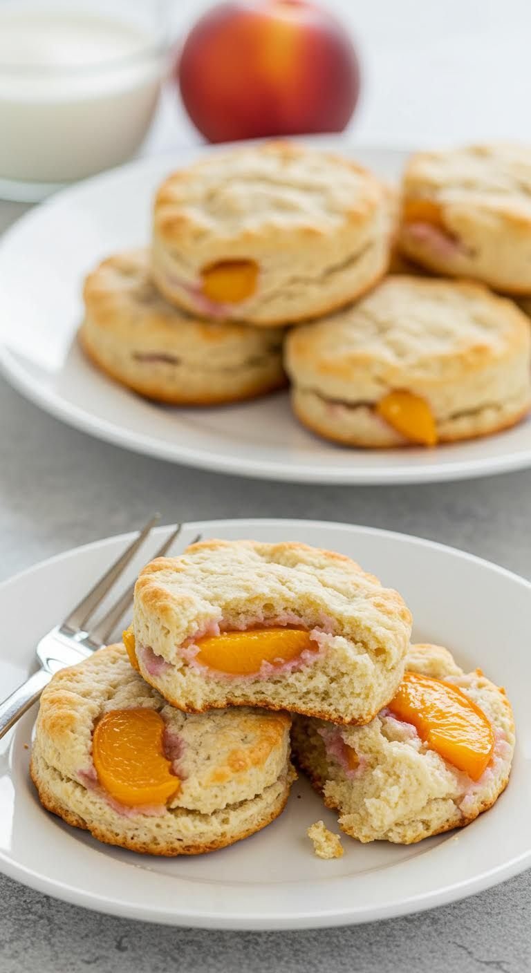 Preparation of Dive into Delight: Peachy Swim Biscuits Recipe!